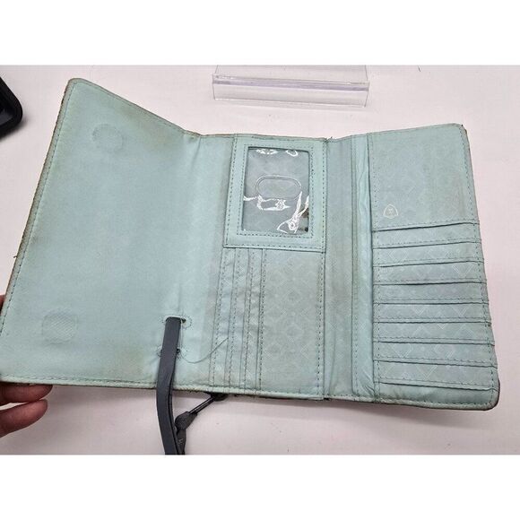 Vera Bradley Womens Floral Quilted Wristlet Wallet With Zipper & Card Slots - Picture 4 of 5